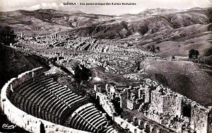 DJEMILA - VUE PANORAMIQUE DES RUINES ROMAINES
